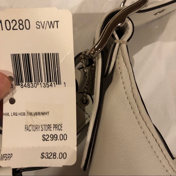 Brand New White Coach Purse - Picture 4 of 6